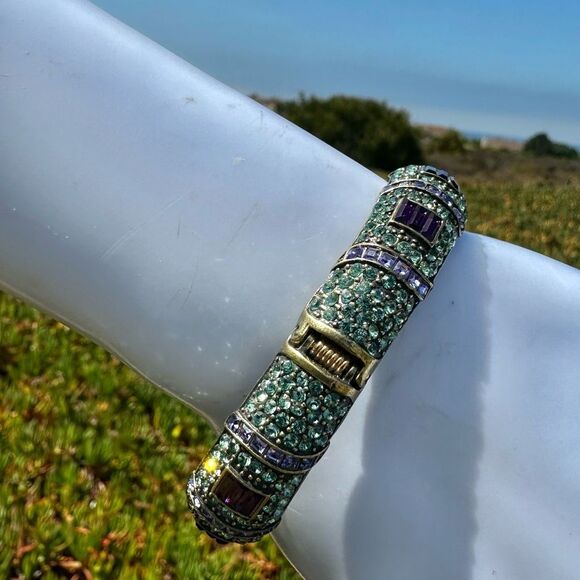 Heidi Daus “Glittering Guardian Fu Dog” ➕ Hidden Watch Statement Bracelet main image 11